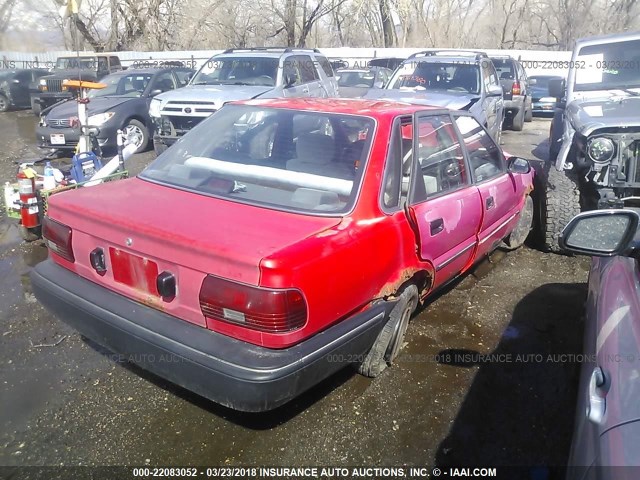 1Y1SK5160KZ002327 - 1989 GEO PRIZM LSI RED photo 4