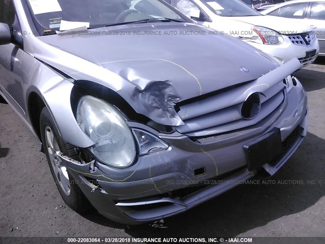 4JGCB65E26A024331 - 2006 MERCEDES-BENZ R 350 GRAY photo 6