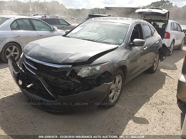 5J6TF1H52AL016518 - 2010 HONDA ACCORD CROSSTOUR EXL GRAY photo 2