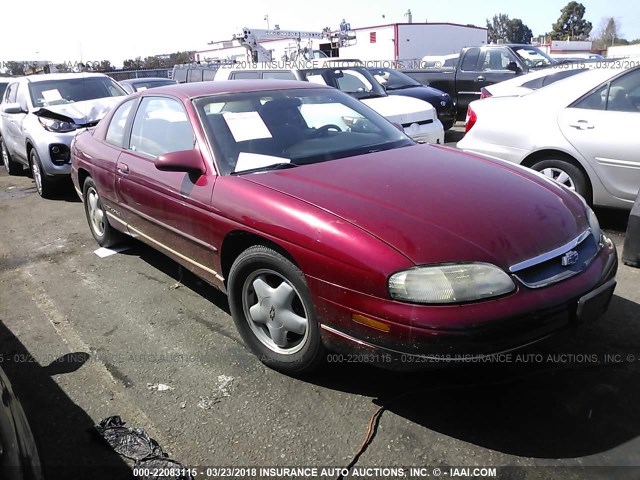 2G1WW12MXS9288383 - 1995 CHEVROLET MONTE CARLO LS RED photo 1