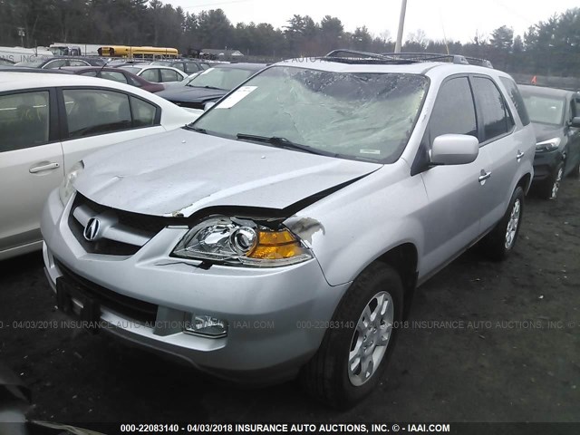 2HNYD18786H534361 - 2006 ACURA MDX TOURING SILVER photo 2