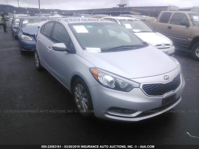 KNAFX4A68G5442728 - 2016 KIA FORTE LX GRAY photo 1