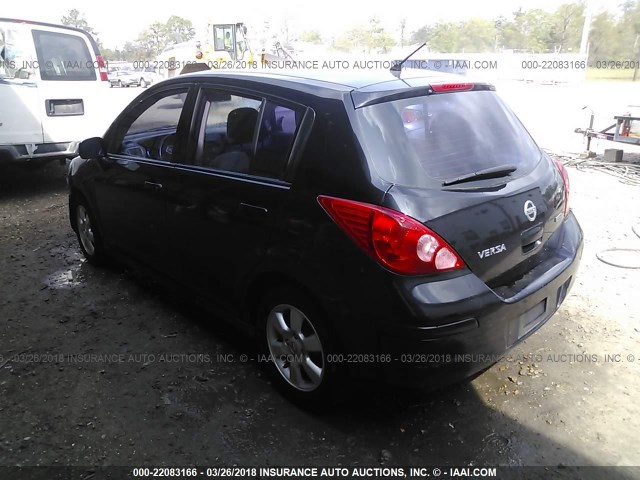 3N1BC1CP2CK241959 - 2012 NISSAN VERSA S/SL BLACK photo 3