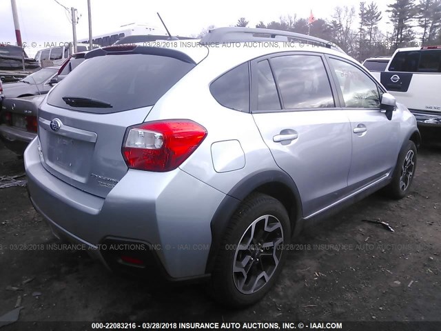 JF2GPABC5HH256477 - 2017 SUBARU CROSSTREK PREMIUM GRAY photo 4