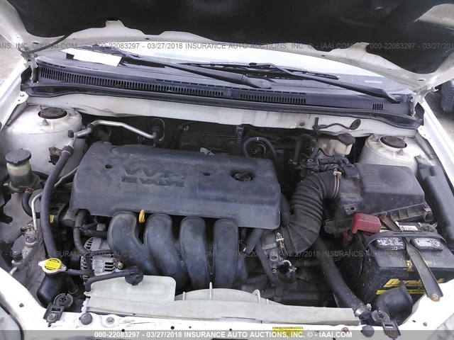 2T1BR32E66C665007 - 2006 TOYOTA COROLLA CE/LE/S WHITE photo 10