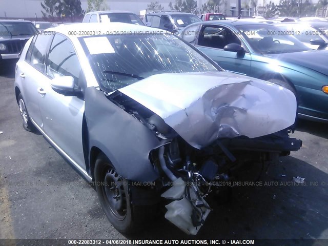 WVWDB7AJ4AW097035 - 2010 VOLKSWAGEN GOLF SILVER photo 1