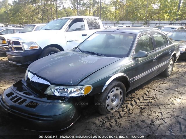 1LNFM97V6WY637534 - 1998 LINCOLN CONTINENTAL  GREEN photo 2