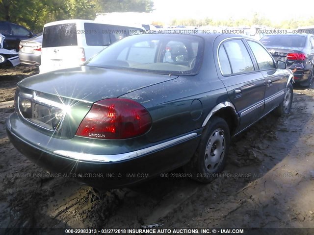 1LNFM97V6WY637534 - 1998 LINCOLN CONTINENTAL  GREEN photo 4