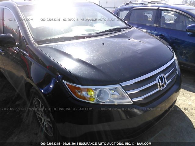 5FNRL5H64BB087068 - 2011 HONDA ODYSSEY EXL შავი ფოტო 6