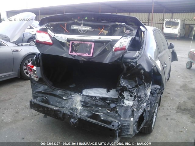 5YFBU4EE8DP117930 - 2013 TOYOTA COROLLA S/LE BLACK photo 6