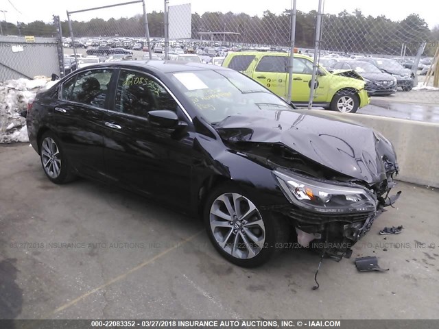 1HGCR2F5XEA228415 - 2014 HONDA ACCORD SPORT Қара фото 1