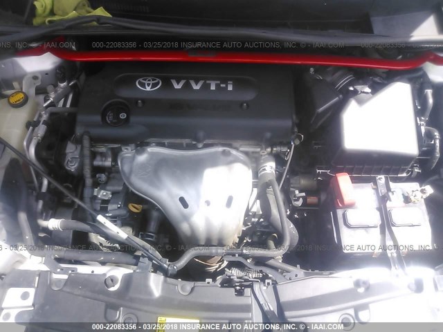 JTLKE50E681052231 - 2008 TOYOTA SCION XB ვერცხლისფერი ფოტო 10