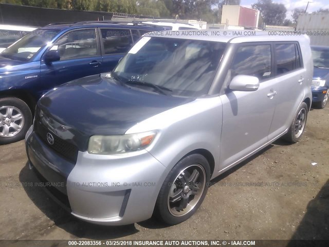 JTLKE50E681052231 - 2008 TOYOTA SCION XB ვერცხლისფერი ფოტო 2