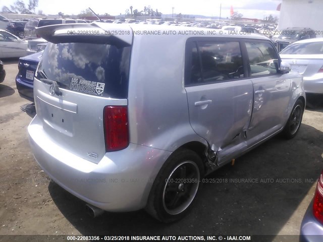 JTLKE50E681052231 - 2008 TOYOTA SCION XB ვერცხლისფერი ფოტო 4