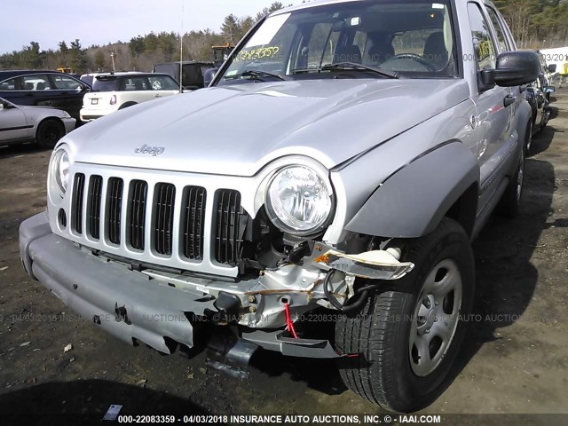 1J4GL48K66W125703 - 2006 JEEP LIBERTY SPORT 银色 照片 6