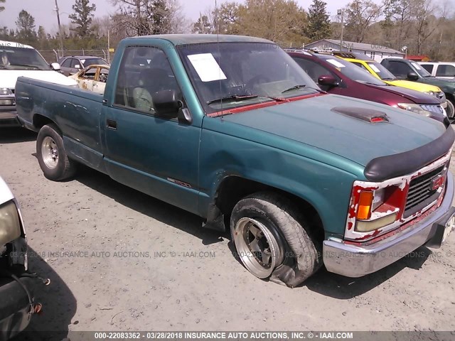 1GTDC14Z5RZ544705 - 1994 GMC SIERRA C1500 GREEN photo 1