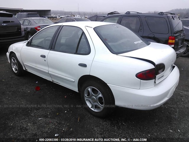 1G1JC524227102721 - 2002 CHEVROLET CAVALIER CNG WHITE photo 3