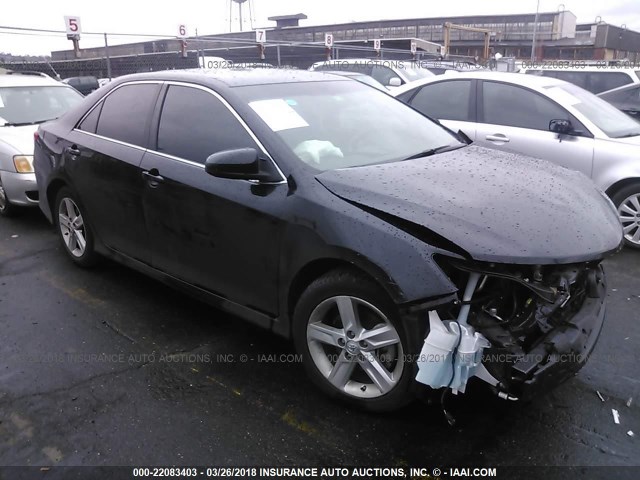 4T1BF1FKXCU167013 - 2012 TOYOTA CAMRY SE/LE/XLE BLACK photo 1