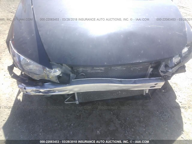 2HGFA16949H343004 - 2009 HONDA CIVIC EXL BLACK photo 6