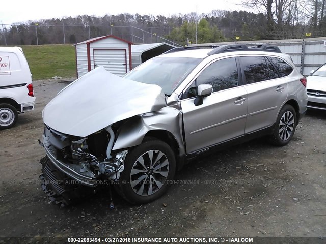 4S4BSAJC6G3292775 - 2016 SUBARU OUTBACK 2.5I LIMITED Champagne photo 2