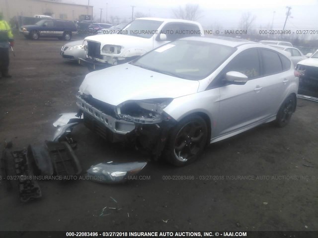 1FADP3L92EL310641 - 2014 FORD FOCUS ST SILVER photo 2