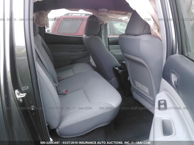 5TFJX4GNXFX046377 - 2015 TOYOTA TACOMA DOUBLE CAB PRERUNNER GRAY photo 8