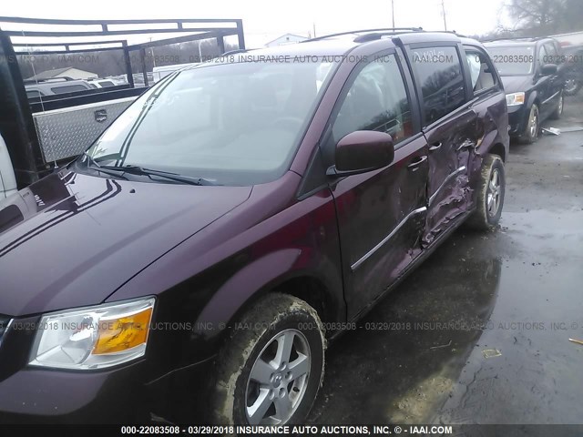 2D8HN54179R513299 - 2009 DODGE GRAND CARAVAN SXT BURGUNDY photo 6