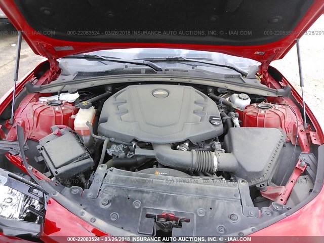 1G1FB1RS4G0165860 - 2016 CHEVROLET CAMARO LT RED photo 10