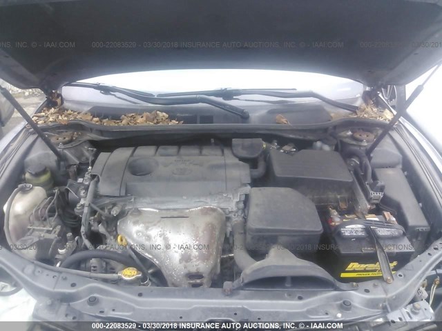 4T1BF3EK5BU744039 - 2011 TOYOTA CAMRY SE/LE/XLE GRAY photo 10