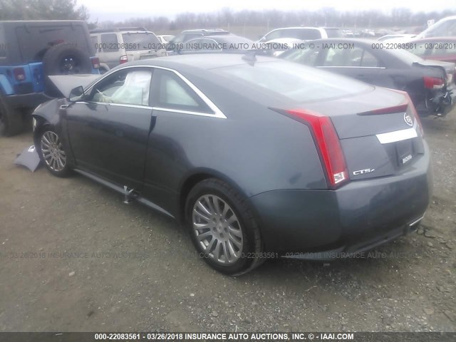 1G6DS1E38C0130538 - 2012 CADILLAC CTS PREMIUM COLLECTION GRAY photo 3