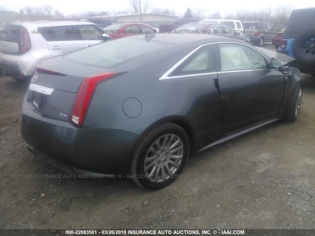 1G6DS1E38C0130538 - 2012 CADILLAC CTS PREMIUM COLLECTION GRAY photo 4