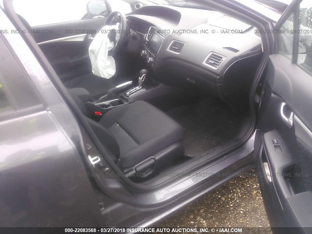 19XFB2F86FE104022 - 2015 HONDA CIVIC EX GRAY photo 5
