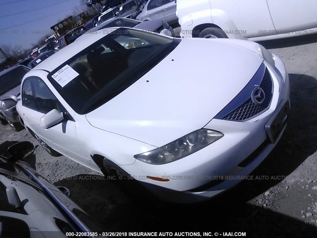 1YVFP80C455M61334 - 2005 MAZDA 6 I WHITE photo 1