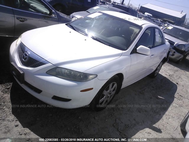 1YVFP80C455M61334 - 2005 MAZDA 6 I WHITE photo 2