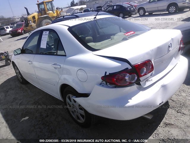 1YVFP80C455M61334 - 2005 MAZDA 6 I WHITE photo 3