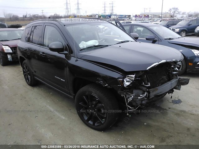 1C4NJDEB0CD686073 - 2012 JEEP COMPASS LATITUDE Schwarz Foto 1