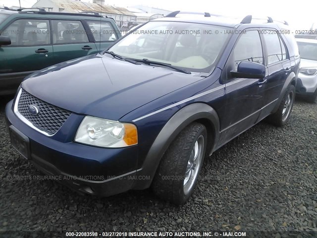 1FMDK02107GA20182 - 2007 FORD FREESTYLE SEL BLUE photo 2