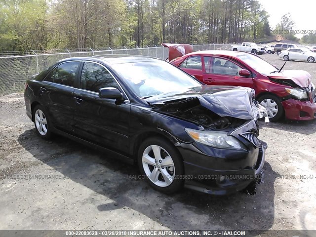 4T1BF3EKXBU227609 - 2011 TOYOTA CAMRY SE/LE/XLE BLACK photo 1