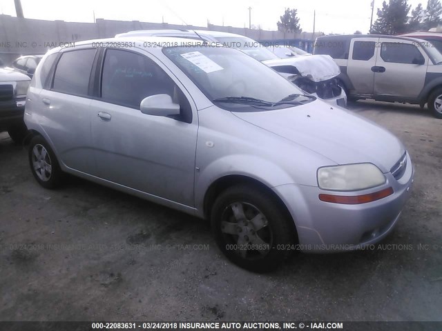 KL1TD666X7B775167 - 2007 CHEVROLET AVEO LS SILVER photo 1