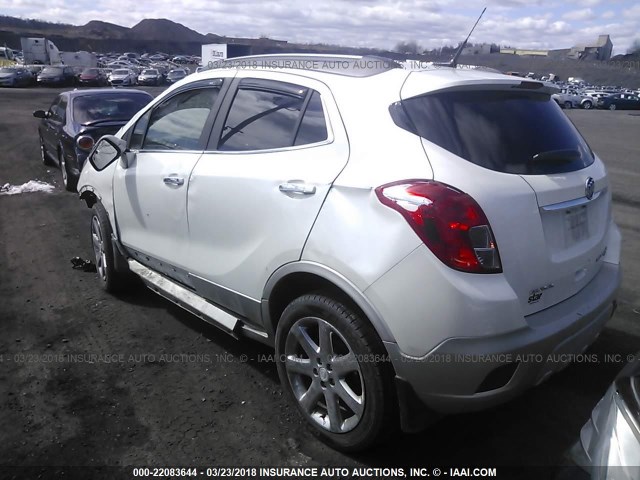 KL4CJFSB5DB202221 - 2013 BUICK ENCORE CONVENIENCE WHITE photo 3