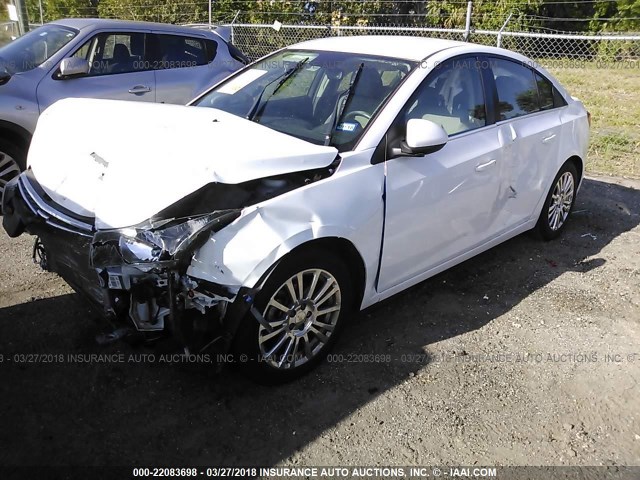 1G1PH5SB0E7479434 - 2014 CHEVROLET CRUZE ECO WHITE photo 2