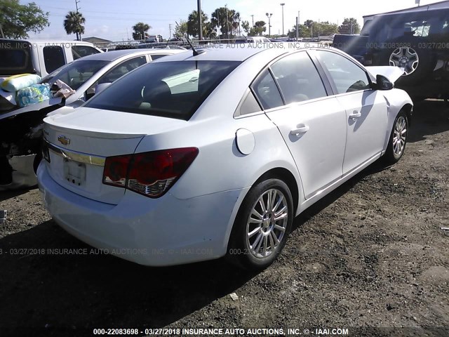 1G1PH5SB0E7479434 - 2014 CHEVROLET CRUZE ECO WHITE photo 4