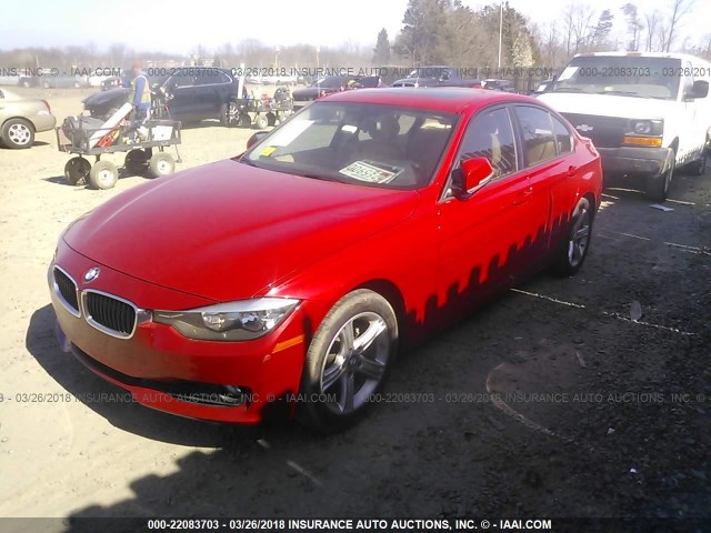 WBA3B5C58EP542700 - 2014 BMW 328 XI SULEV RED photo 2