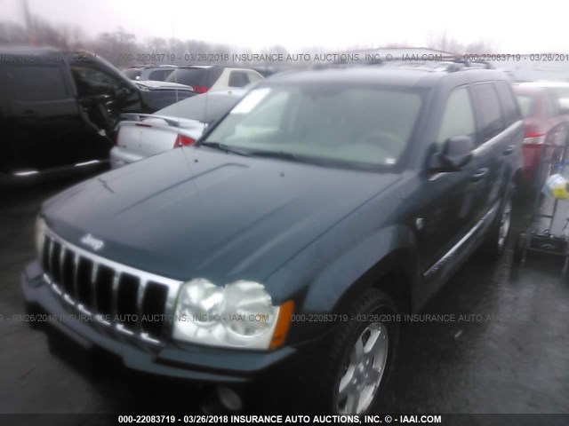 1J8HR58286C185846 - 2006 JEEP GRAND CHEROKEE LIMITED GREEN photo 2