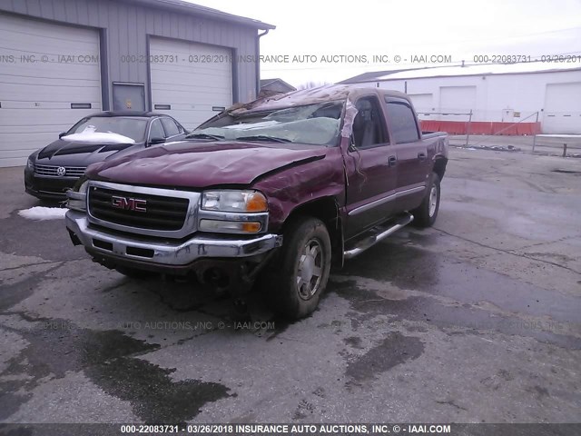 2GTEK13T751269832 - 2005 GMC NEW SIERRA K1500 MAROON photo 2