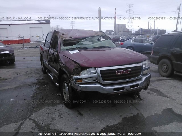 2GTEK13T751269832 - 2005 GMC NEW SIERRA K1500 MAROON photo 6