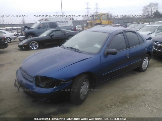 1G1JF52F547148782 - 2004 CHEVROLET CAVALIER LS BLUE photo 2