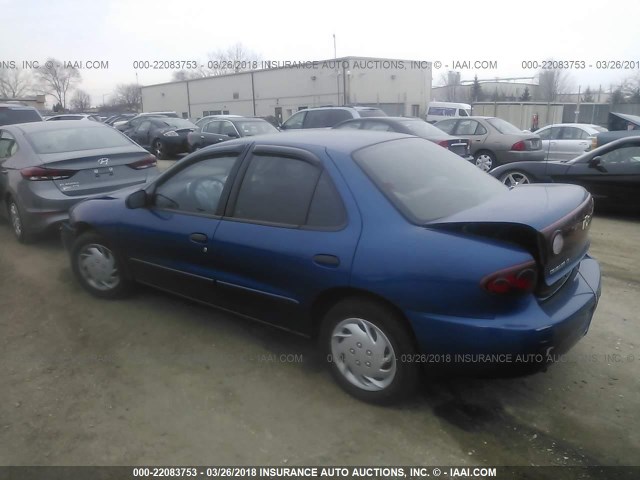 1G1JF52F547148782 - 2004 CHEVROLET CAVALIER LS BLUE photo 3