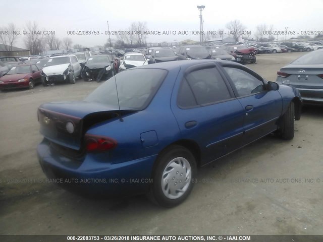 1G1JF52F547148782 - 2004 CHEVROLET CAVALIER LS BLUE photo 4