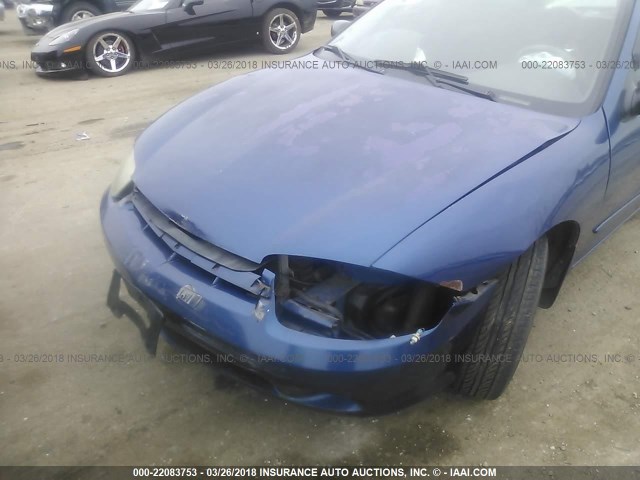 1G1JF52F547148782 - 2004 CHEVROLET CAVALIER LS BLUE photo 6